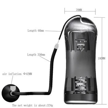 Male Masturbators for Men Vagina Vacuum Pocket Pussy Vaginator Endurance Exercise Masturbation Sex Toys Vibrator Masturb Cup 4