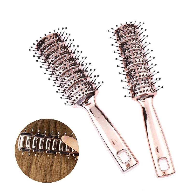 

Профессиональная расческа для укладки волос для мужчин, салонная Массажная Плойка для укладки волос с помощью помады, для моделирования с внутренней пряжкой