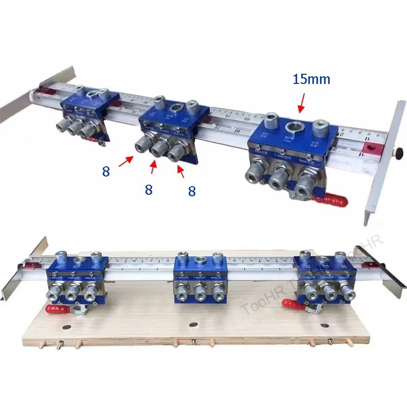 

Hole Dowel Furniture Track 1 Drilling With65CM Jig Connectors Guide In Carpenter Woodworking Drilling 3 Position Chute Hardware