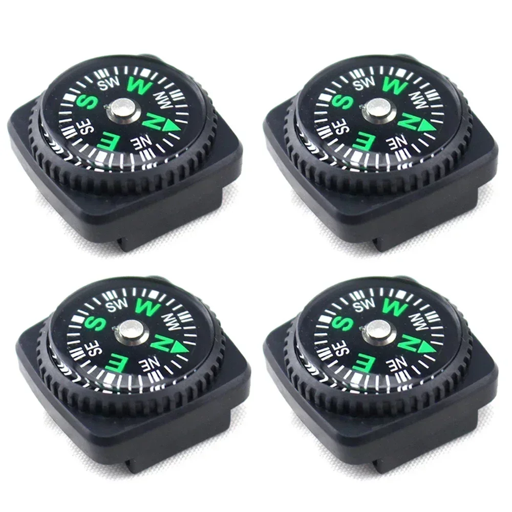 Watch Strap Button Compass Mini Portable Emergency Survival Navigation Travel Kits Outdoor Hiking Camping Accessories 1/5PCS waterproof compass,mini compass,navigation compass,portable compass,survival compass