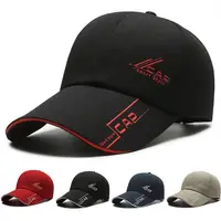 Long Brimmed Baseball Cap Fashion Versatile Solid Color Dad Hat Adjustable Sun Hat Leisure Outdoor 1