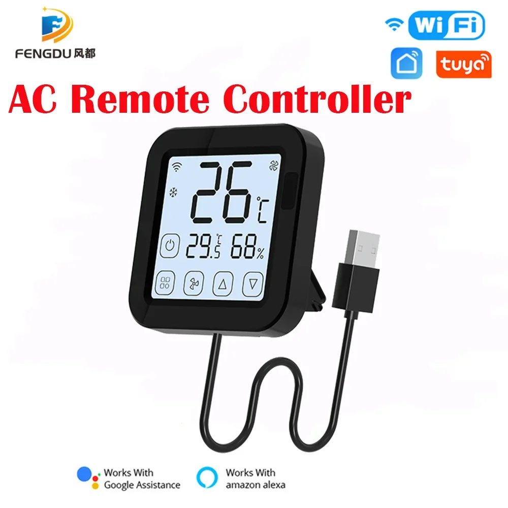 Smart IR Controller Remote with Temperature and Humidity Sensor Air Conditioner Voice Alexa Google Home