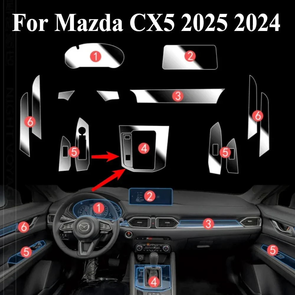 CDEFG For 2021 2022 2023 2024 2025 Mazda CX5 CX9 Screen Protector For Mazda CX-5 CX-9 Accessories Touch Screen 10.25" Tempered Glass