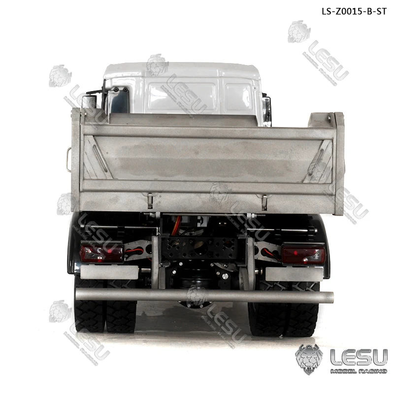 Lesu 1/14 TGS Metal 4*4 Chassis Dumper Truck B Model Light Sound Motor ESC Boys Gifts TH16799-SMT4 5