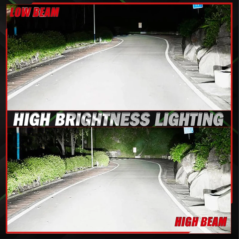 6700W H7 LED 캔버스 라이트 CSP 1:1 미니 사이즈 자동차 헤드라이트 6700000LM 초고휘도 무선 터보 H7 12V 다이오드 전구 6000K 램프 24V