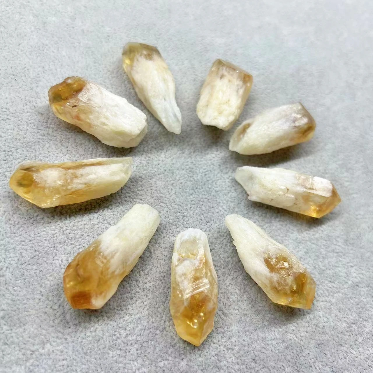 Natural Rough Citrine Point Crystal Quartz Cluster Raw Stone Mineral Specimen Energy Healing Rock Ornament Homegarden Decoration 3