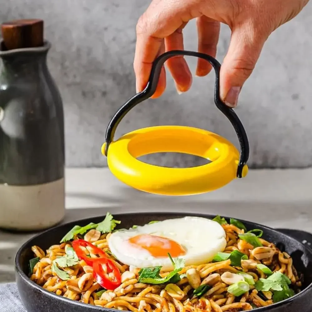 Cooking Gadgets Fried Egg Mold 3-in-1 Flips Easy to Make Egg Tools DIY with handle No-Leak Ring for Breakfast egg mold egg ring 1/ 2pcs