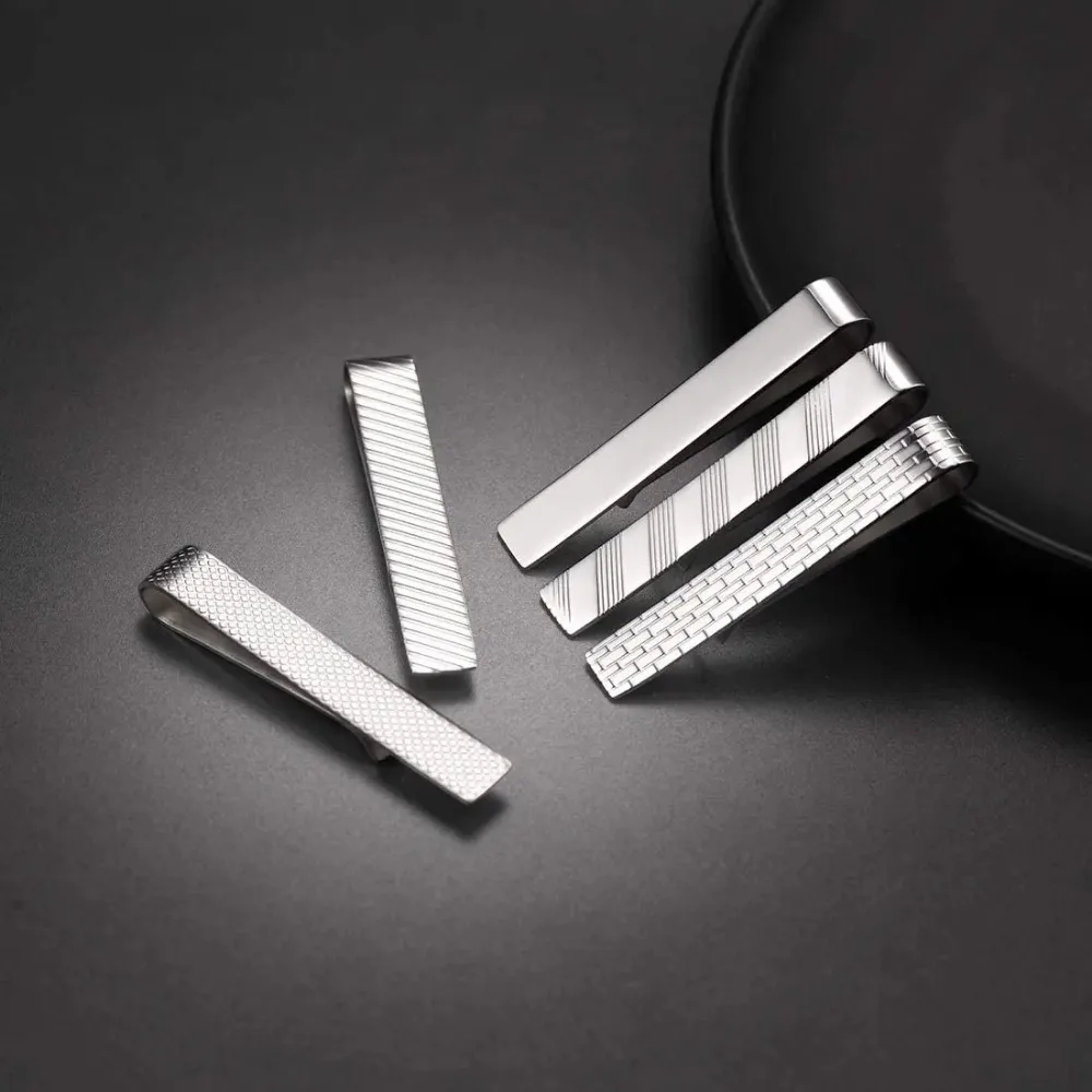 Fermacravatte Uomo In Ottone - 5/5.4/6 Cm, Per Regali Di Nozze O Ufficio, Multi Colori - Foto 7