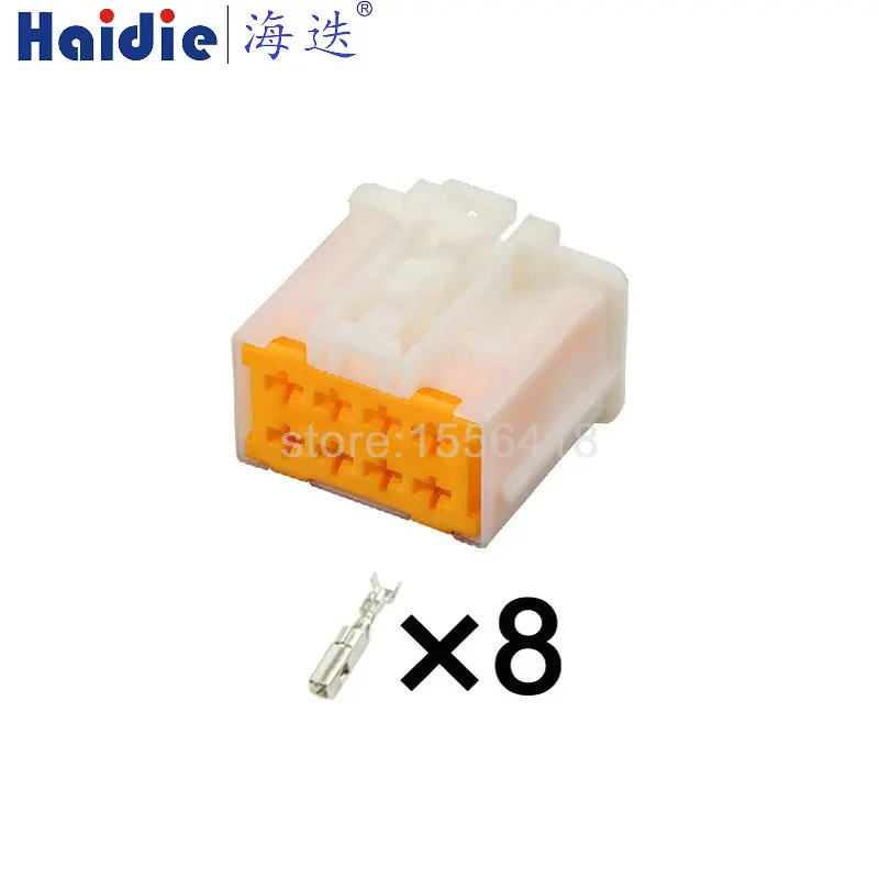 1-20sets 8pin auto electrical electric unsealed plug plastic connector with terminals 98906-0010