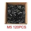 M5 120PCS black zinc