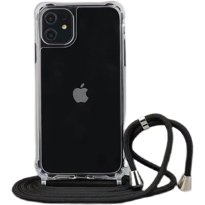 Custodia Trasparente Per IPhone Con Collana A Catena E Perle – Tracolla Per IPhone 16,15,14,13 Pro Max