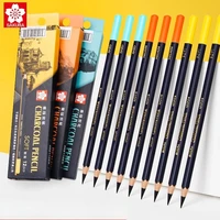 Japanese SAKURA Charcoal Pencils Soft/Hard/Medium Sketching Pencils Anti-break Extra Super Soft Professional Sketching Pencils 5