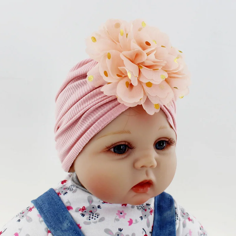 

Kids Baby Girl Flower Hat Infant Floral Cap For Girls Children Beanie Bonnet