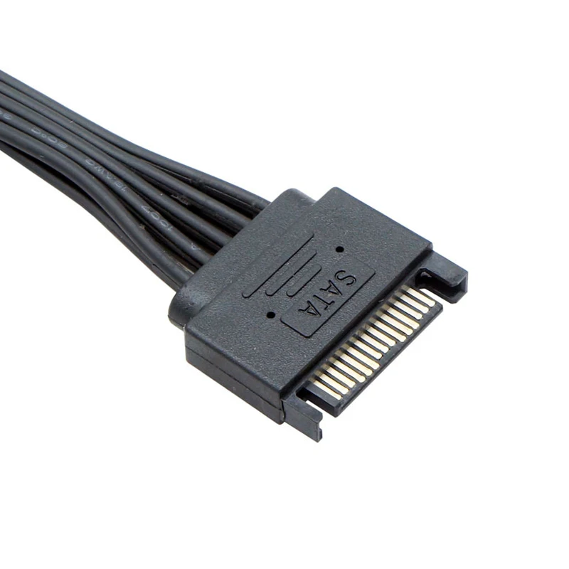 Delock Stromkabel SATA 15 Pin Stecker > 4 Pin Buchse 30 cm - Mit diesem
