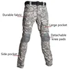 Paintball Tactical Suits Work Clothing Uniform Multi Pockets Combat Camo Shirts with Hood Cargo Knee Pads Pants Hunting Clothes 6