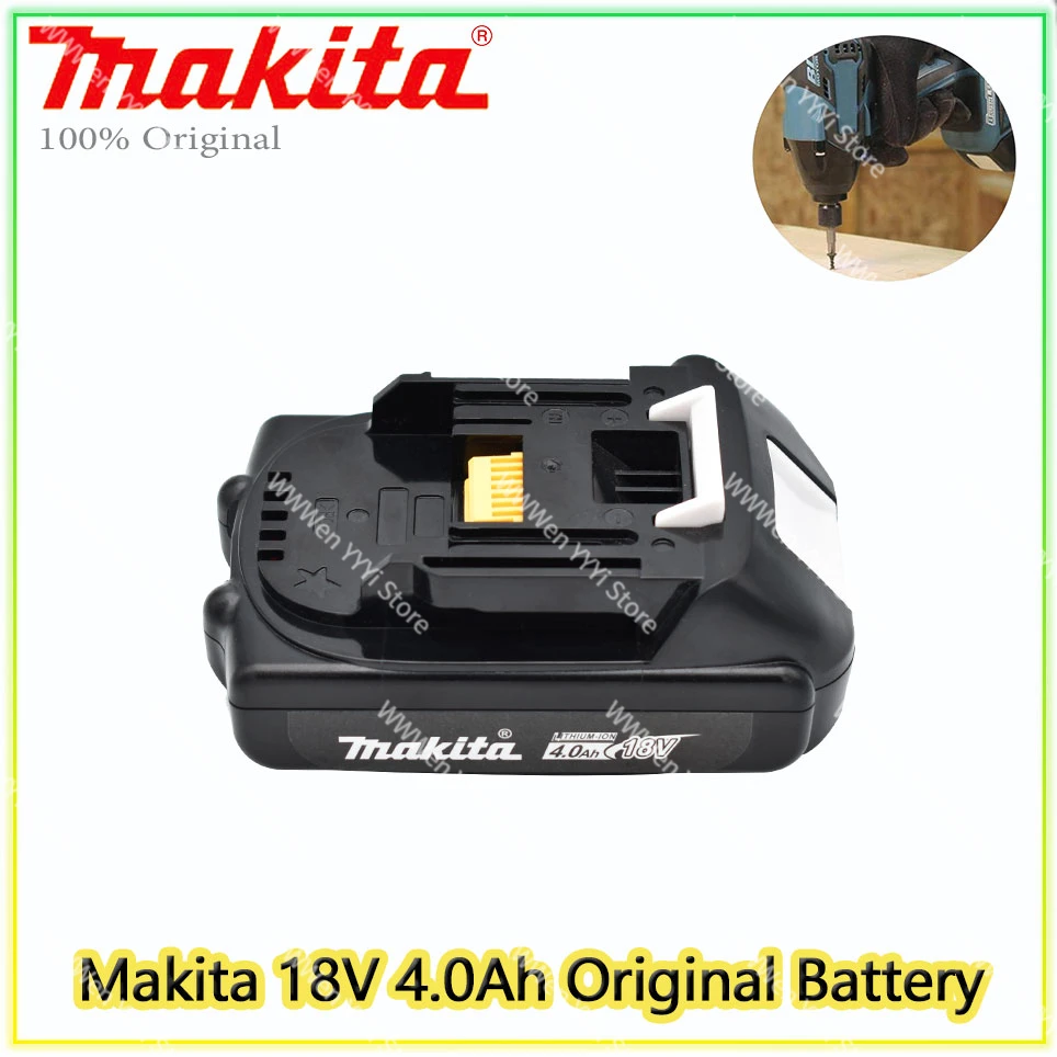 

Оригинальный перезаряжаемый литий-ионный аккумулятор Makita BL1815, 4,0 Ач, 18 в, для BL1830, BL1860, BL1840, 194205-3, Сменный аккумулятор для электроинструментов