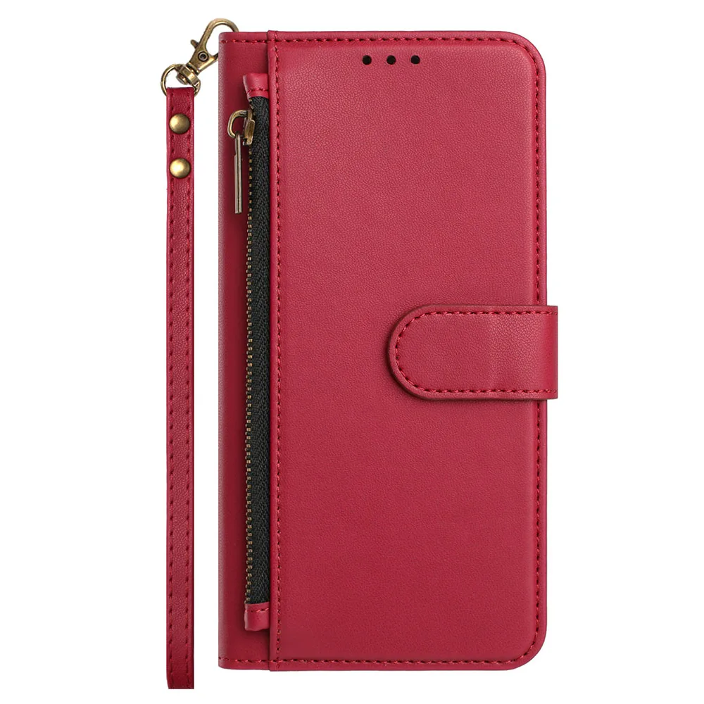 Zipper Wallet Leather Case - Shockproof Protective Phone Cover