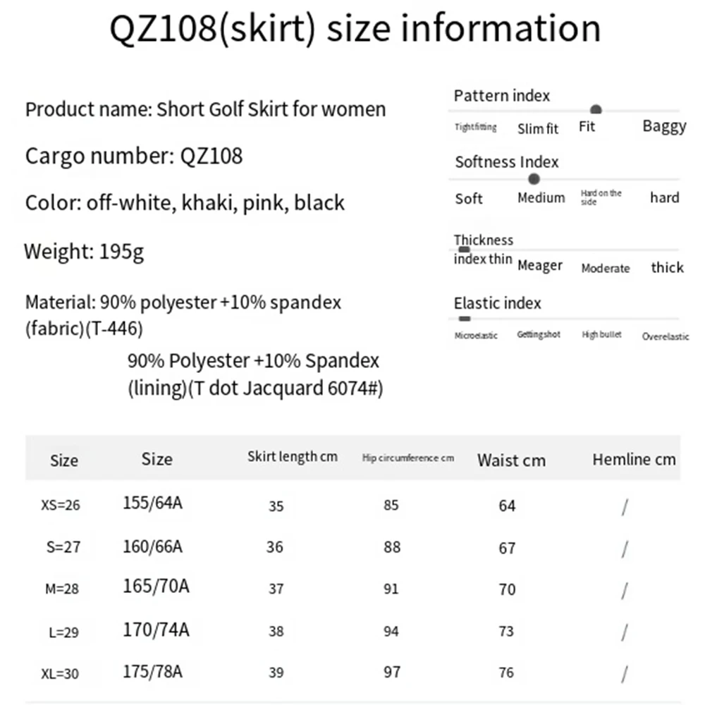 PGM Women Golf Pleated Short Skirt Ruffle High Waist Casual Skirts Ladies Fashion A-lined Skorts Sports Golf Tennis Wear