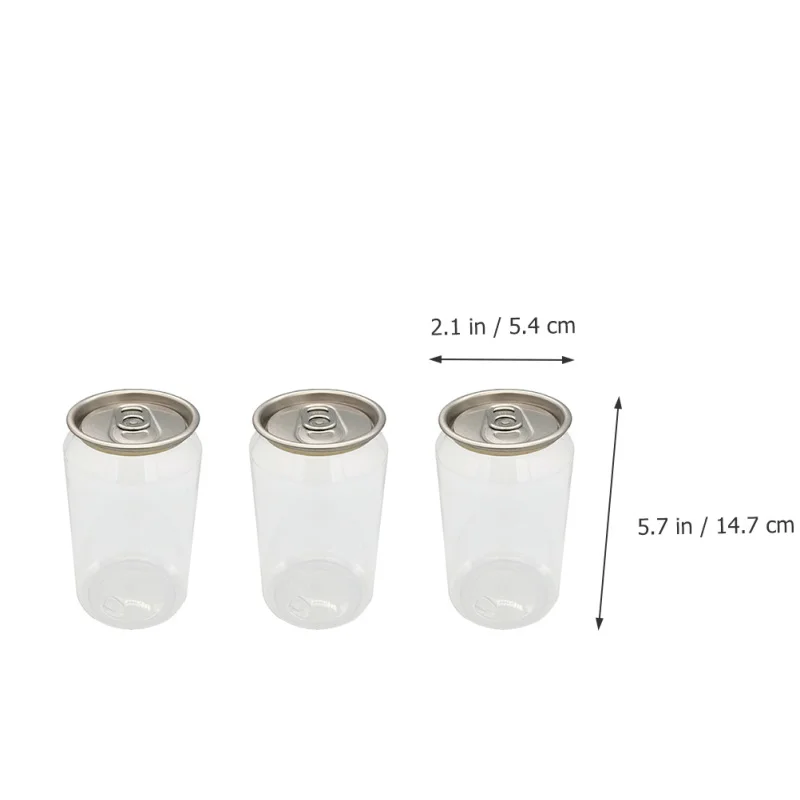 Description Picture 6 of itemDisposable Ring-Pull Can Beverage Bottles PET Milk Carafe Milk Tea Bottles Drinking Packaging Bottles Clear Milk