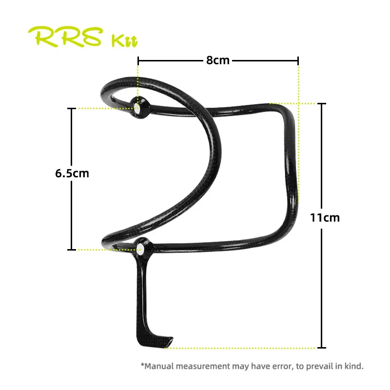Rrskit Bike Carbon Fiber Water Bottle Cage Ultra-lightweight Bracket Mountain Road Universal Water Bottle Cage Bike Accessories