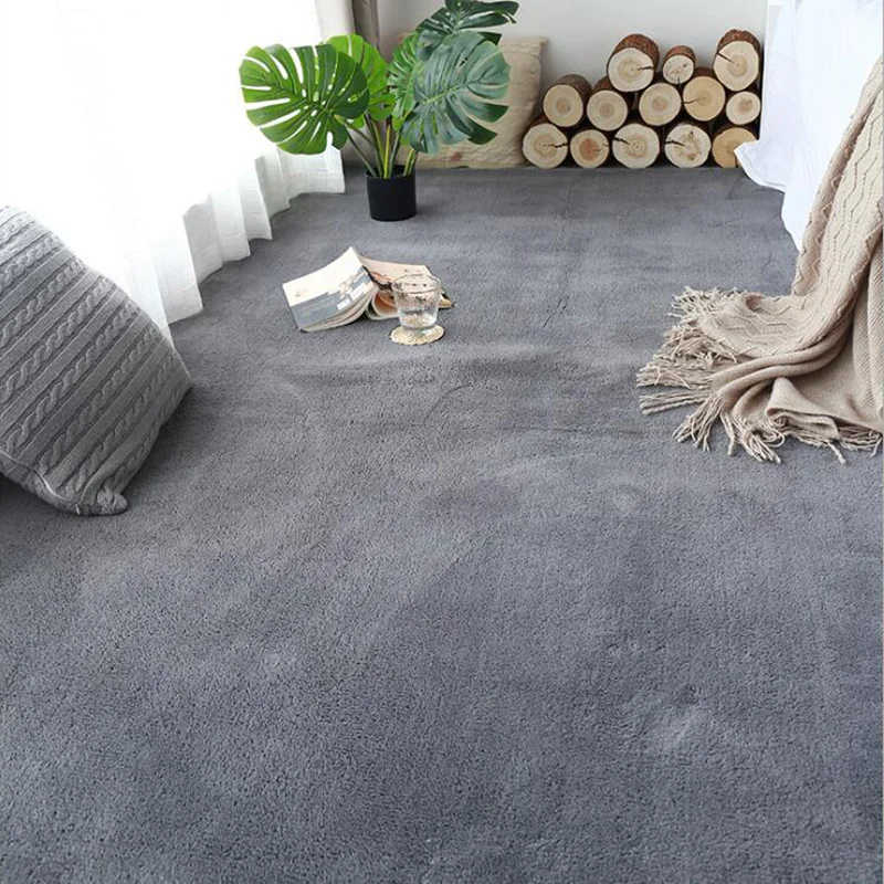 

European Plush Carpet For Living Room Coffee Table Foot Mat Children Bedroom Bedside Rug Balcony Cushion Imitation Cashmere Mat