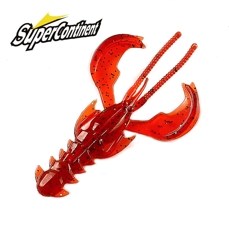 Supercontinent A Crazy Lures 65 mm 40 mm weicher Köder Angelköder Garnelen Hummer weicher Kunststoffköder Angelköder