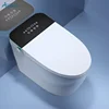 AMAZE Modern Automatic Black Ceramic Elongated Smart Toilet Bowl With S-Trap Electric Remote Control Bidet WC And Toilet 2