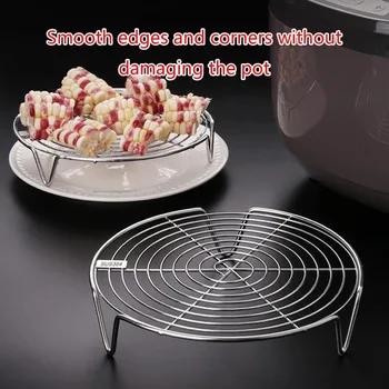 Stainless Steel Steamer Rack – Multifunction Cooking Tray for Dumplings, Eggs, Vegetables and Meat 3