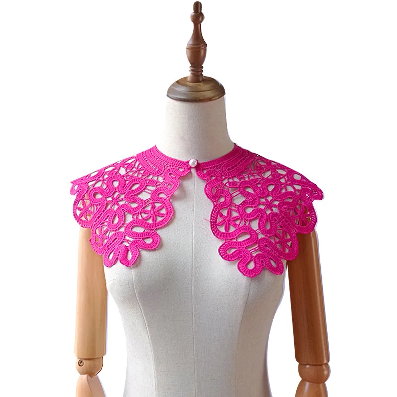 

5 шт. кружевной воротник с декольте Цветочная вязка Венецианская Кружевная аппликация отделка кружевная ткань швейные принадлежности Скрапбукинг