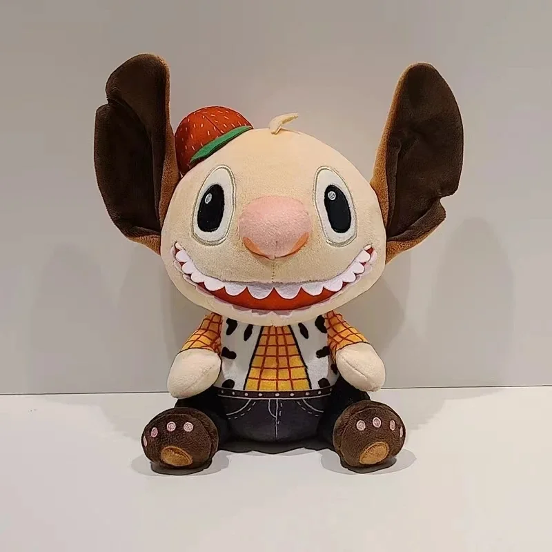 

Новая кукла Disney Лило и Ститч, Вуди, ковбойский мультяшный ангел, плюшевая игрушка, милая аниме белая мягкая набивная милая детская игрушка, подарок на день рождения