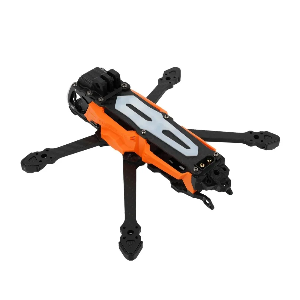 Châssis de course FPV DeepSpace SEEKER35 3.5 pouces XL, vue latérale montrant la structure