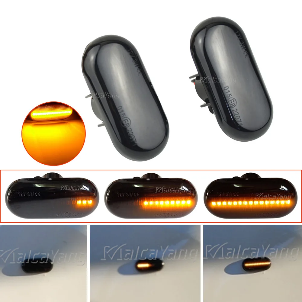 2X Led Indicatore Di Direzione Laterale Dinamico Per Nissan Opel Smart Fortwo Renault Clio 1 2 Kangoo Megane Espace Twingo Master
