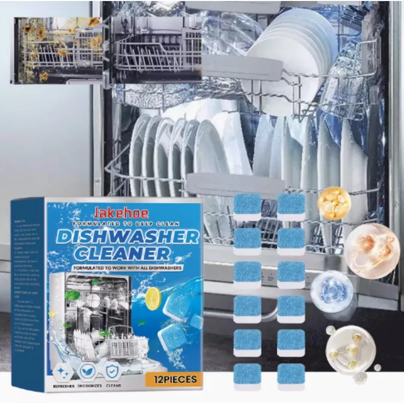 Deodorizing tablets dishwasher cleaning tablets remove scale and strong odors oil stains dishwashers dishwasher cleaner