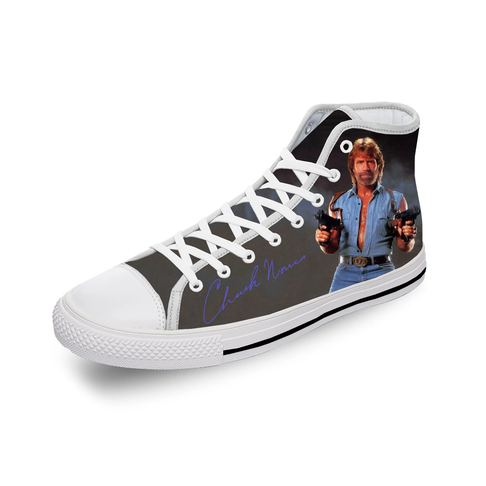 

Высокие кроссовки Chuck Norris для мужчин и женщин, повседневная обувь для подростков, холщовые кроссовки с 3D принтом, дышащая легкая обувь