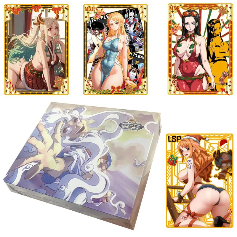 

New One Piece Collection Cards Anime Trading Game Luffy Sanji Nami TCG Booster Box Game Cards