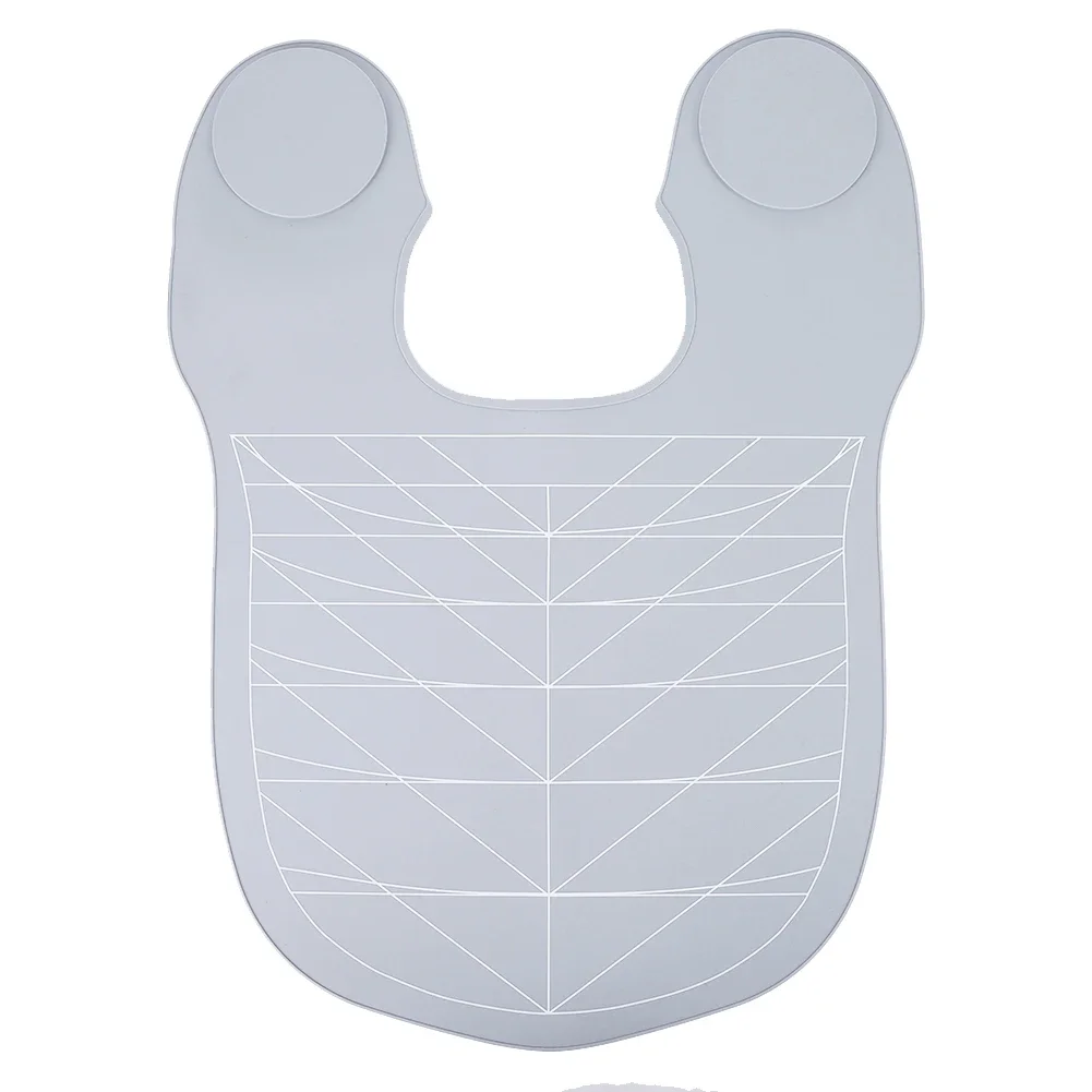 가이드 라인이있는 실리콘 머리 염색 칼라 고무 목 랩 목 보호대 살롱 홈용 가중 살롱 미용 헤어 커팅 패드