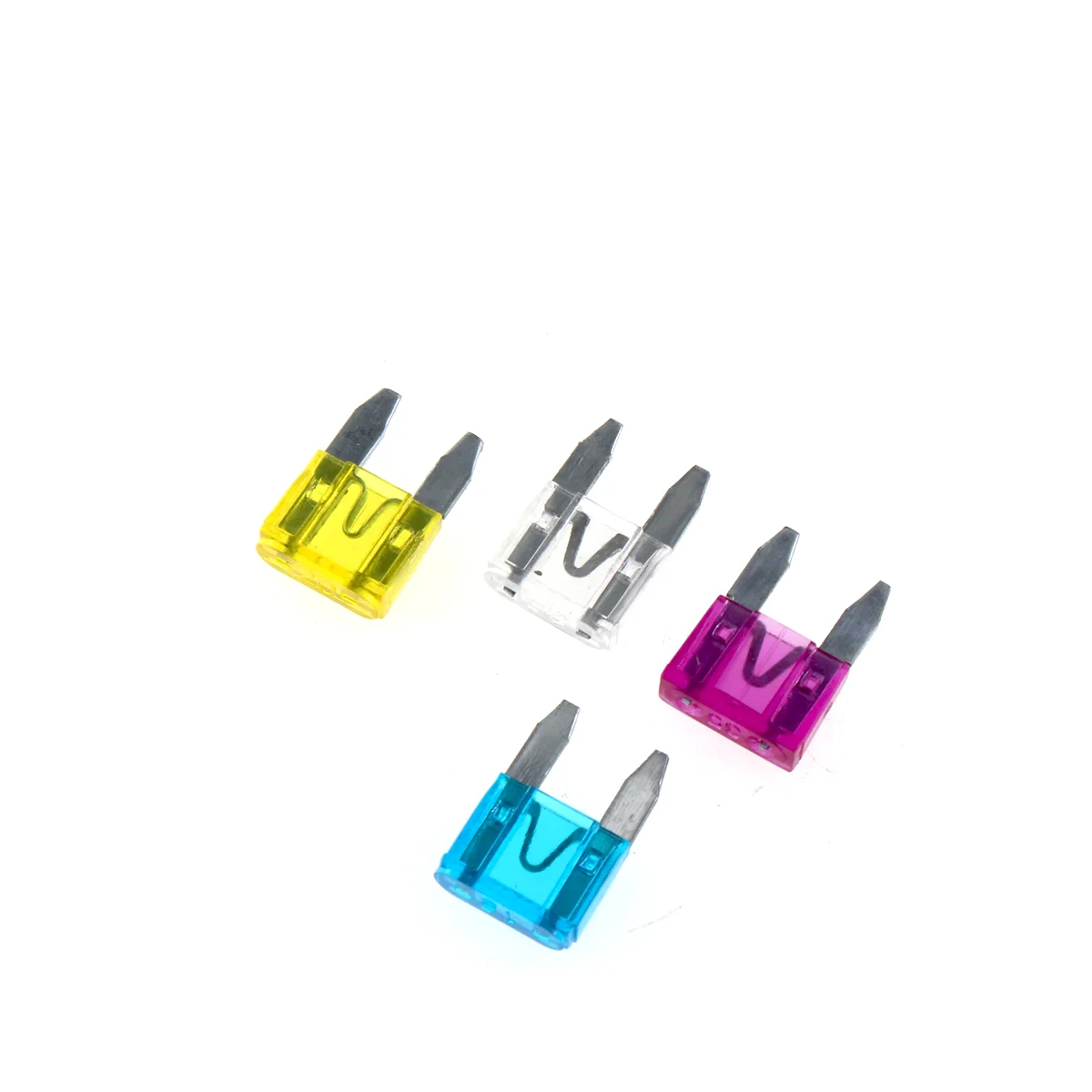 50pcs Auto Car Truck Mini Fuse Blade 5A-30A Mixed Set Kit MGO3 Car Styling Cars Safety Blade Fuses Accessories
