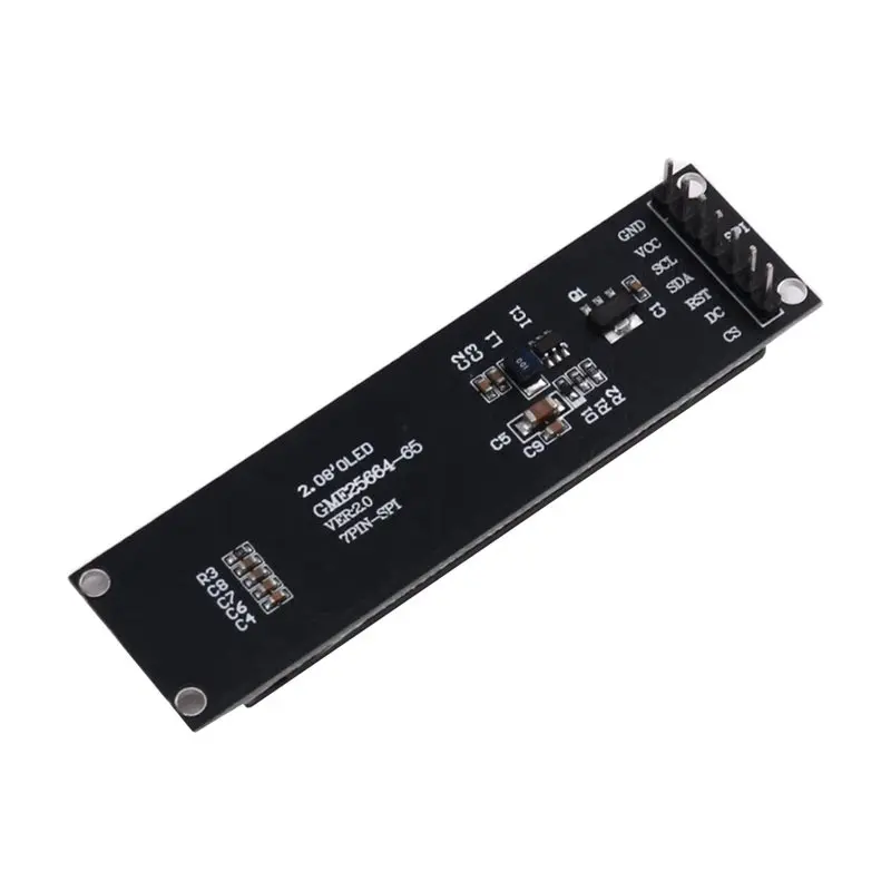 【공개】2X 실제 OLED 디스플레이 2.08인치 256X64 그래픽 LCD 모듈 흰색 디스플레이 화면 LCM 화면 SH1122 컨트롤러 지원 SP
