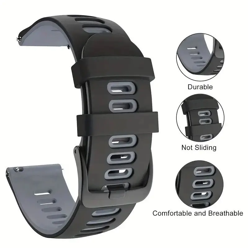 Silicone Case +Strap for Garmin Forerunner 965 Anti-scratch Protection Cover Watchband Wrist for Garmin 965 Soft Protector case