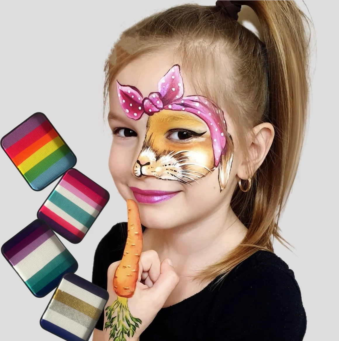 High Quality 20g 30g Splitcake Face Paint Body Art Painting Makeup Rainbow Split Cake Face Cosplay Holiday Make up 2