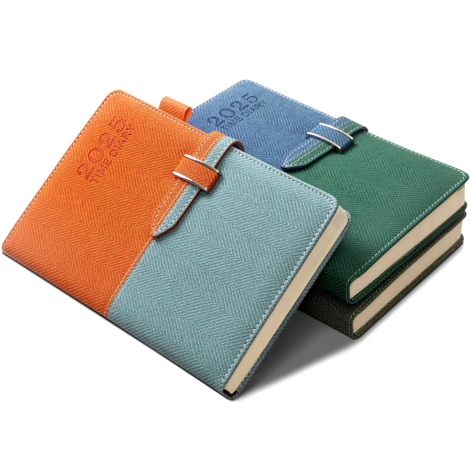 English-French-Spanish Planner with Color-Coded Pages and Daily Schedule for Efficient Time Management