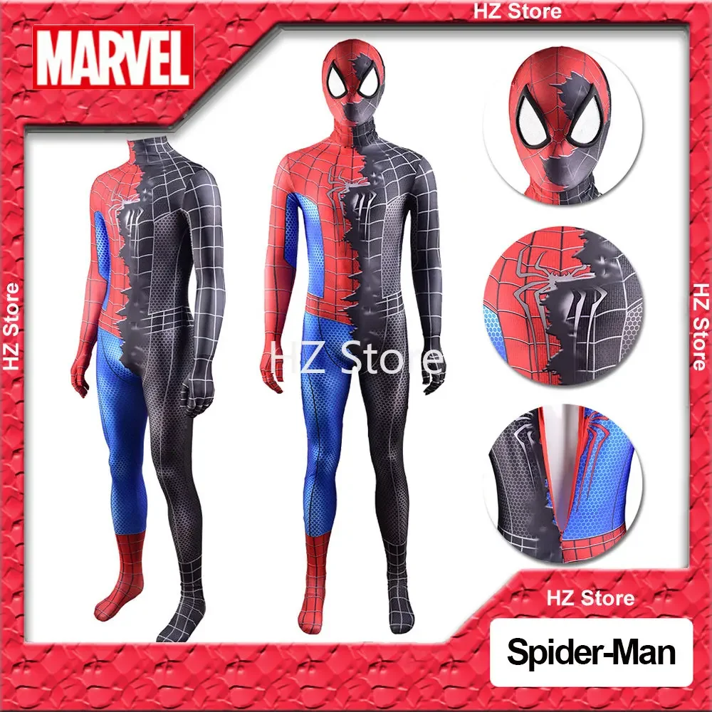 Marvel No Way Home Spider-Man Costume Cosplay Spandex Lycra Superhero Suits Costume Di Halloween Body Adult Kids