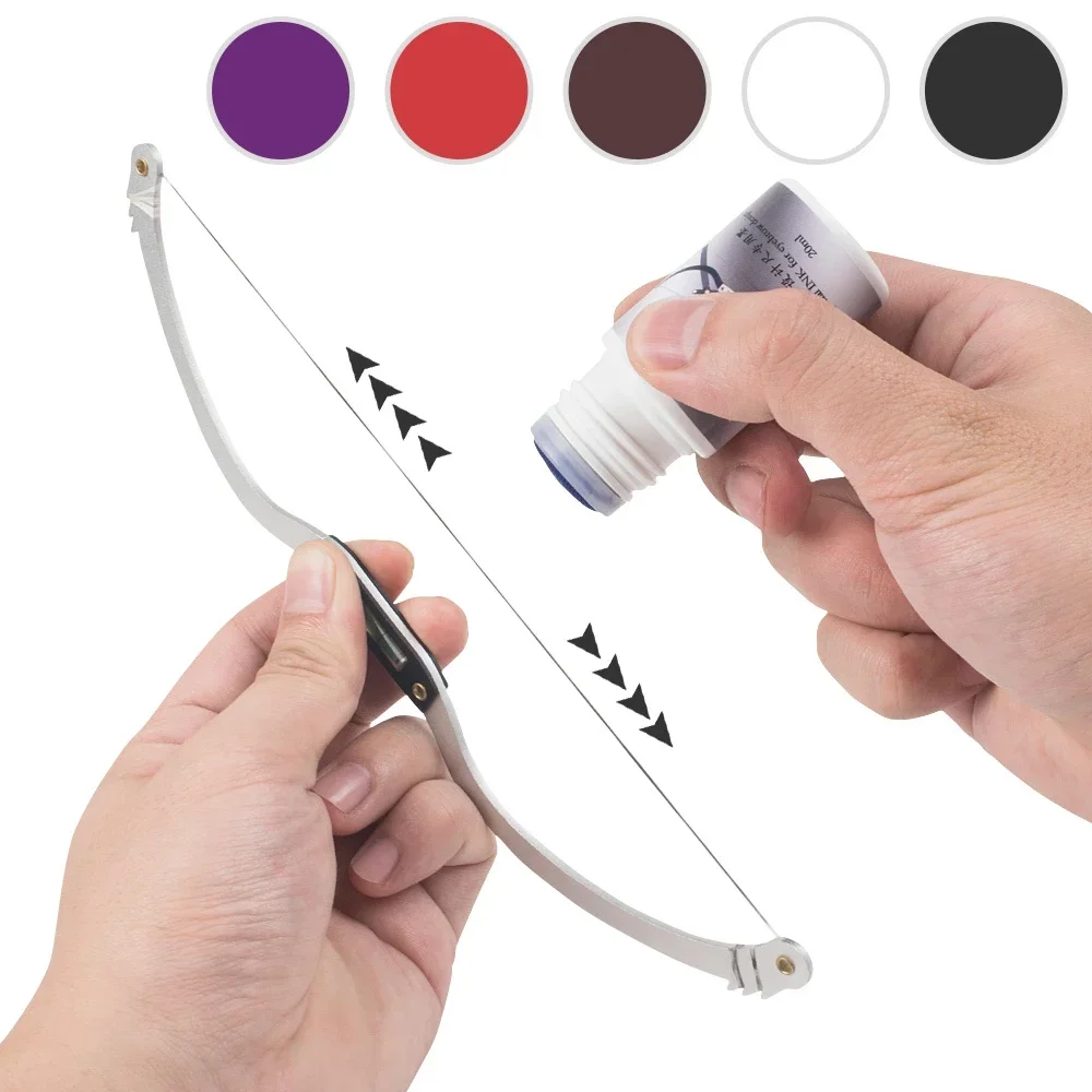Eyebrow Ruler Eyebrown Ruler Ink Microblading Permannet Makeup Bow and Arrow Line Ruler For String Pre Inked tattoo PMU Mapping Measuring Brow