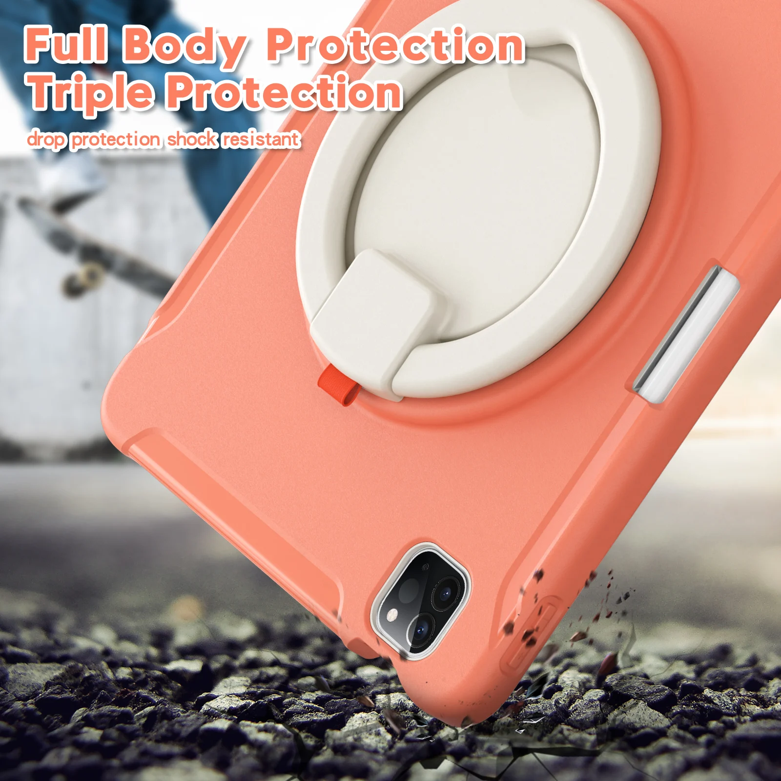 Shockproof Handle Stand Tablet Case - Enhanced Protection and Versatile Functionality