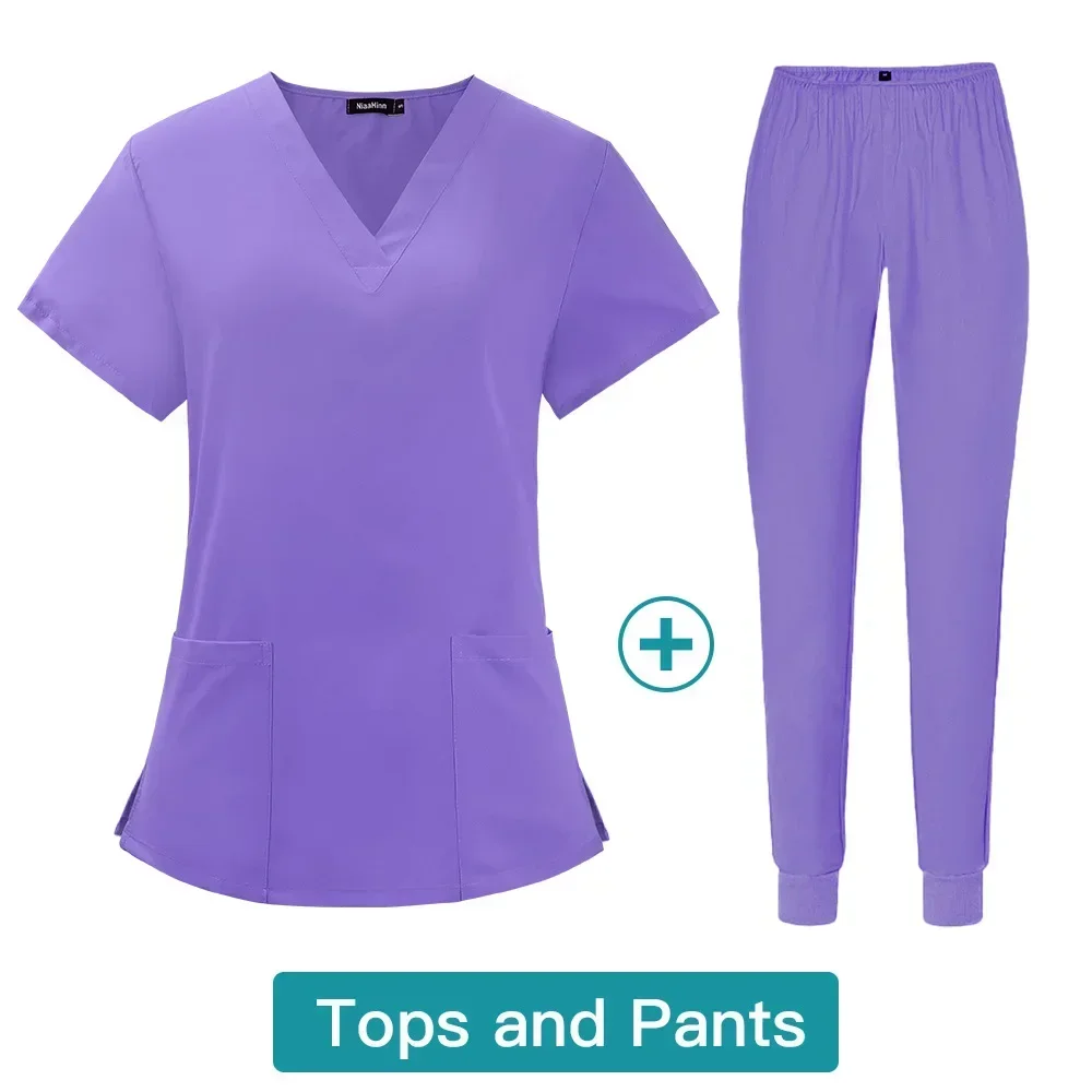 Hospital Dental Clinic and Operating Room Stylish Medical Work Uniform Set for Doctors and Nurses in Beauty Salon Pet