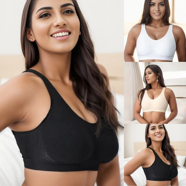 Wirefree Bra For Women Plus Size Sports Bras Push Up Seamless