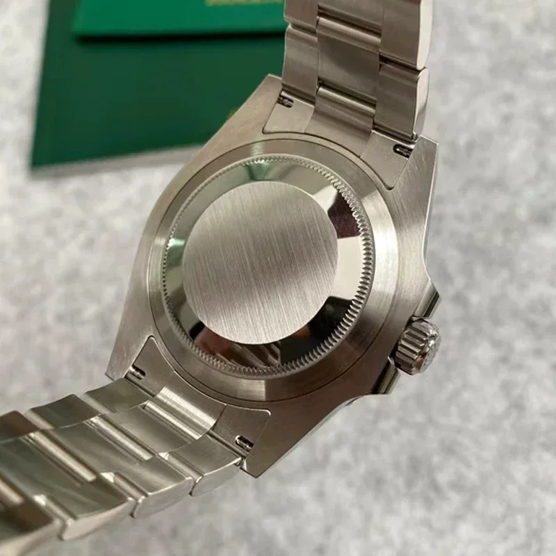 Premium Solid 904L Stainless Steel Watch Band with Brushed & Polished Finish and Folding Buckle Clasp