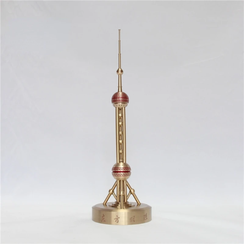 

Shanghai Large Copper Tower Desktop Decoration