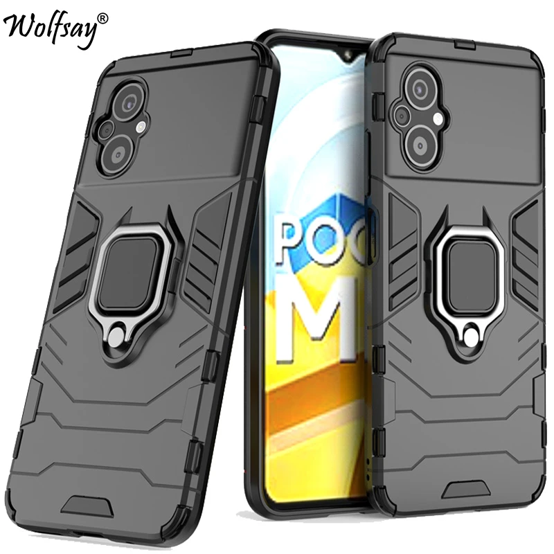 Per Xiaomi Poco M5 Custodia Armor Supporto Di Aspirazione Magnetico Copertura Completa Per Custodia Poco M5 Per Xiaomi Poco M5 M5S M3 M4 Pro F4 X4 Gt
