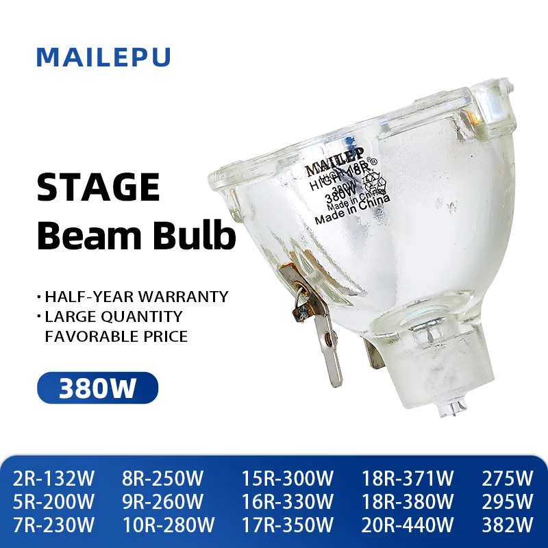 1PC 18R 380W Snlamp Moving Beam Light Bare Bulb Replacement for MSD Platinum Stage Lamp Moving Head Light Beam Spot for DJ Disco